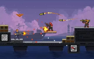 Gun Force Side-scrolling Game