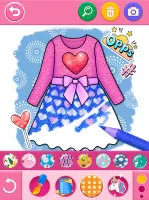 Glitter Dress Coloring Game