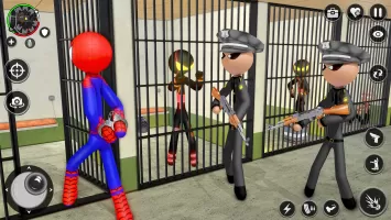 Spider Stick Hero Prison Break