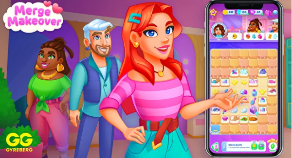 Merge Makeover: makeup games