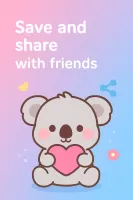 Cute Blue Koala Wallpaper HD