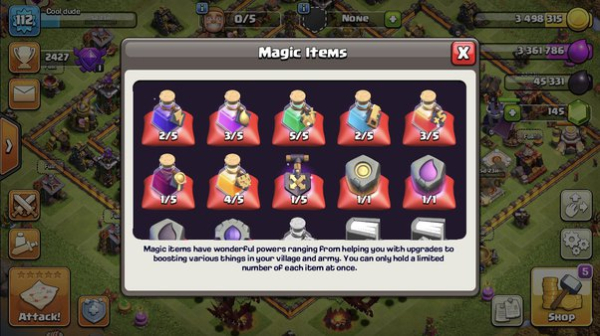 Guide to check available items in Clash of Clans