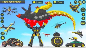 Dino Robot Car Transform Games