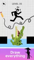Save Stickman: Brain Draw Line