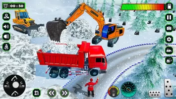 Snow Excavator Simulator Game