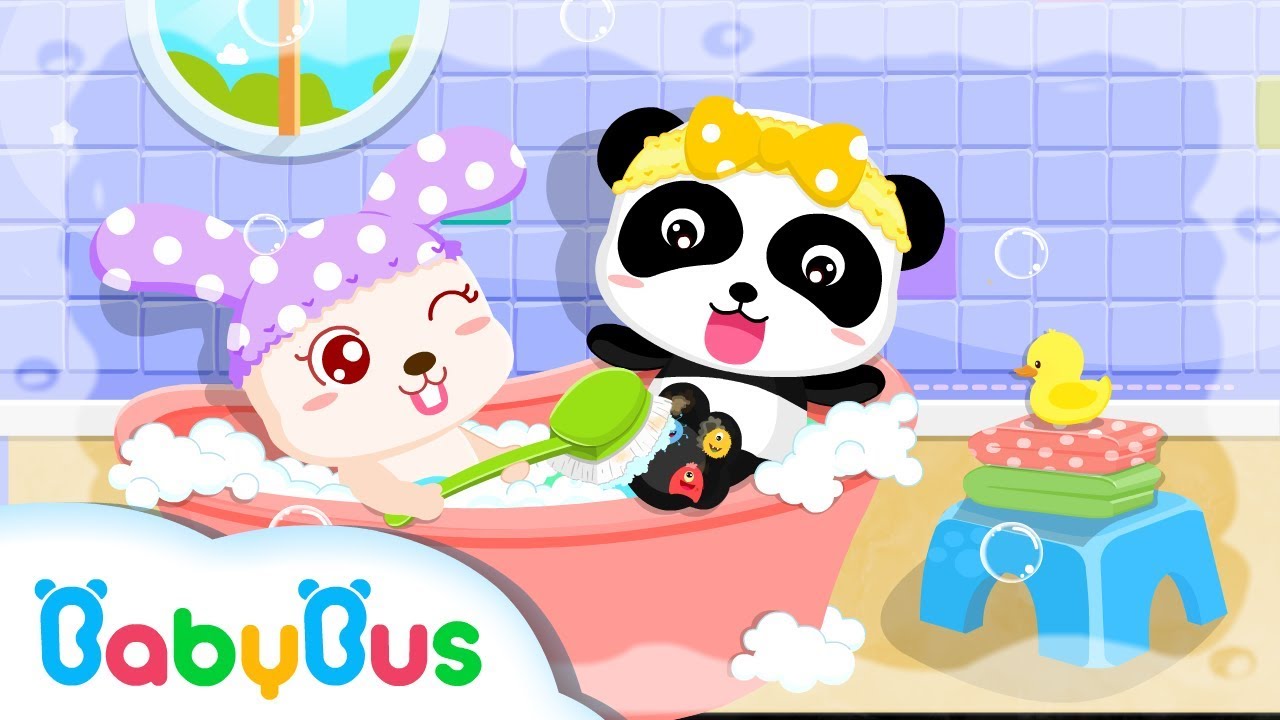 Baby Panda's Bath Time |  Bath Song | Children Learning | Kids Games | Gameplay Video | BabyBus Game