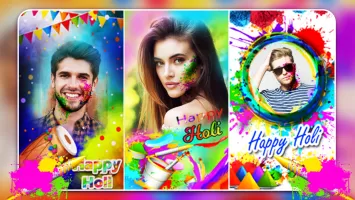 Happy Holi Photo Frame 2025