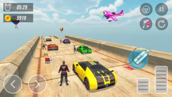 Superhero Car: Mega Ramp Games