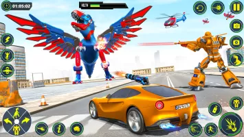 Dino Transform Robot Car Game