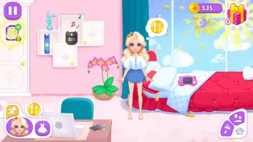 Princess girl paper House game