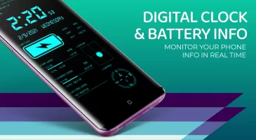 Digital Clock & Battery Charge