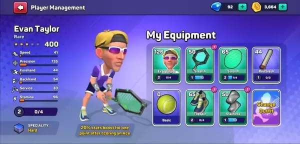 Mini Tennis: Perfect Smash