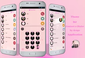 Theme Dialer Ribbon Pink