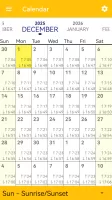Calendar - Sun & Moon