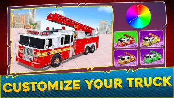 Fire Truck Robot Car Game