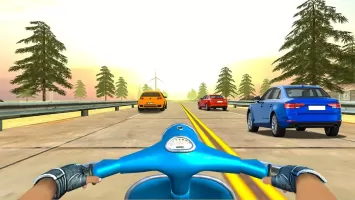 VR Highway Traffic Bike Racer