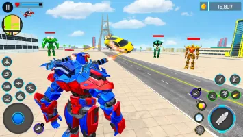 Robot Transform War Car Games