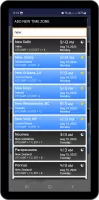 World Clock Time Zones Widget