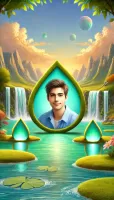Waterfall Photo Frames Editor