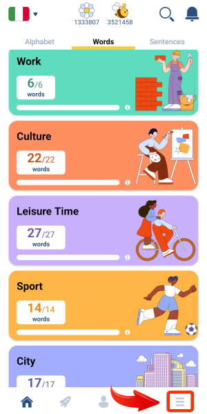 Learn Italian - 11,000 Words