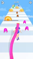 LongHair Girl Runner Hair 3D