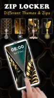 Gold Zip Locker