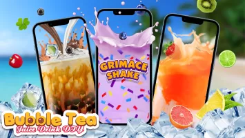 Boba Grimaces Shake Bubble Tea