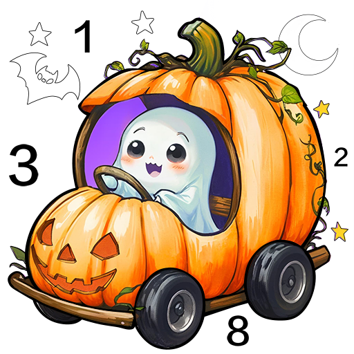 Halloween Color by Number Game