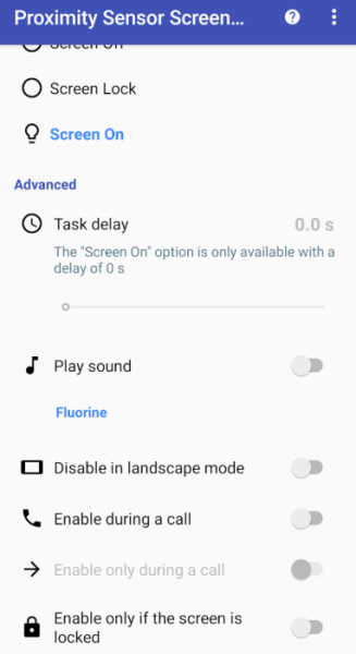 Proximity Sensor Screen Lock