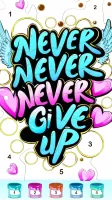 Graffiti Quote Color by number
