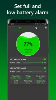 Charge Alarm: Full Low Battery