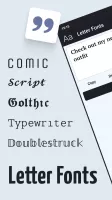 Letter Fonts - Stylish Text