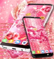 Pink rose gold live wallpaper
