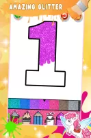 Glitter Number & ABC Coloring