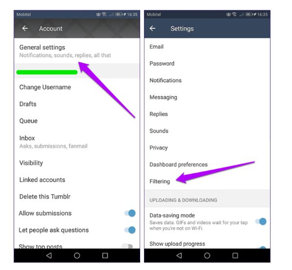 How to block tags and filter posts on Tumblr?