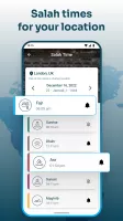 Qibla Compass with Salah Time