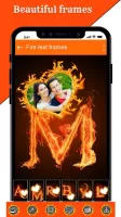 Fire Text Photo Frames App