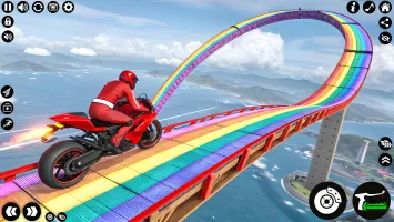 Superhero Bike Stunt Games 3D