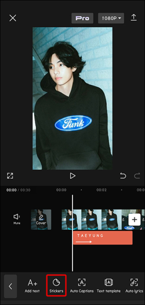 How to add an overlay in CapCut to track a moving body?