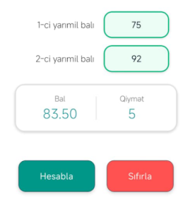 Yarımillik və İllik hesablama