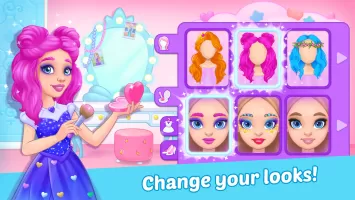 Princess girl paper House game