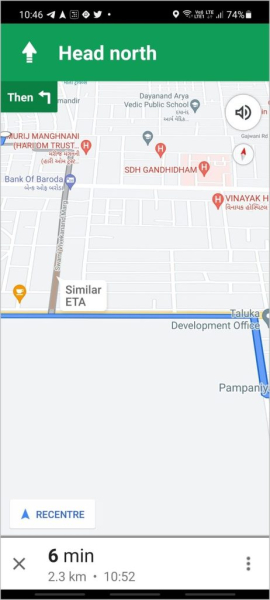 Navigation for Google Maps Go