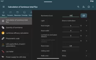 Lighting Calculations