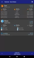 Calendar - Sun & Moon
