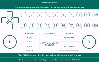 PS4 controller Tester