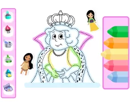 Princess Coloring Book Glitter