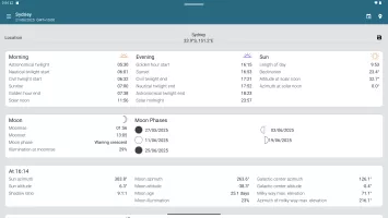 Sun Position, Sunrise & Sunset
