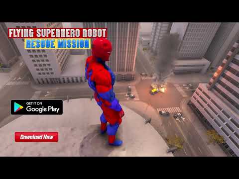 Flying Superhero Robot Superhero Rescue Mission