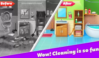 Dream Home Cleaning Game Wash