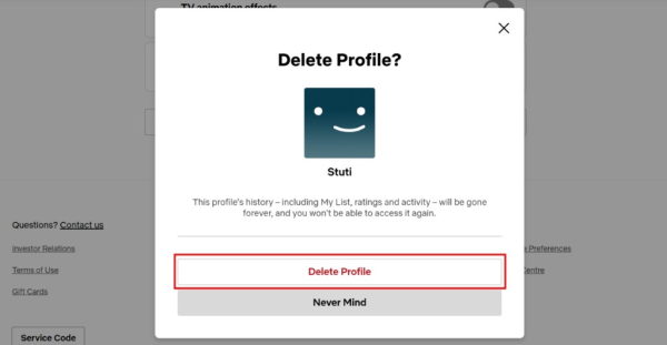 How to Delete a Netflix Profile？